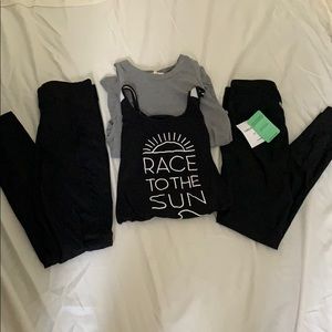 4 Piece Athletic set (Aeropostale, Forever 21)